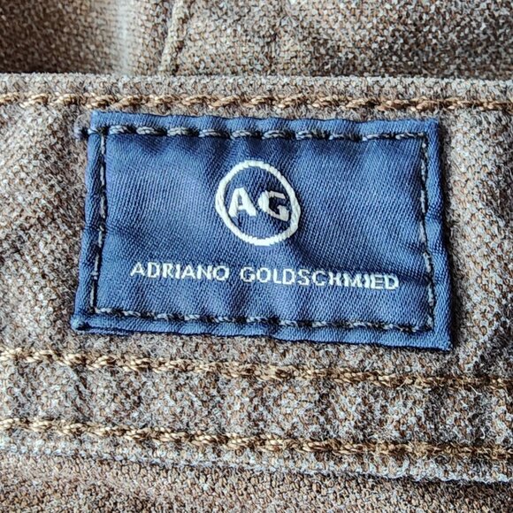AG Adriano Goldschmied Mens 30R Pants The Tellis Modern Slim Brown - Picture 7 of 9